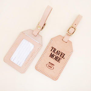 Travel More, Worry Less Luggage Tag with Contact Card | Freshwater