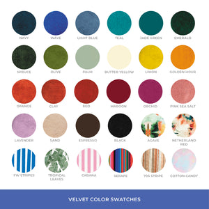 Velvet Color Options | Shop Freshwater