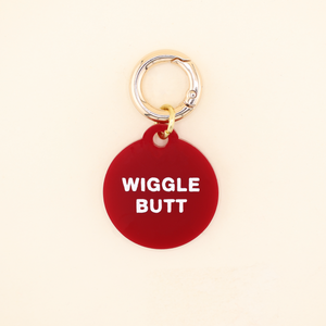 Wiggle Butt Acrylic Pet Tag | Freshwater