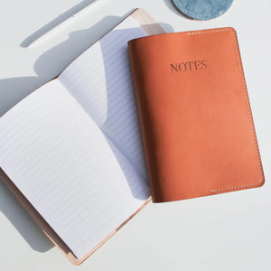 Leather-Wrapped Refillable Notebook | Shop Freshwater