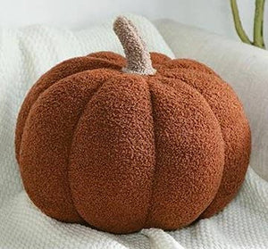 Brown Pumpkin Boucle Pillow | Freshwater